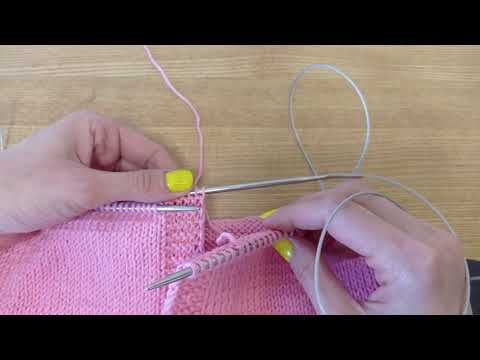Видео: Соединение планок в круговое вязание. Объединение планок при вязании. Переход к круговому вязанию.