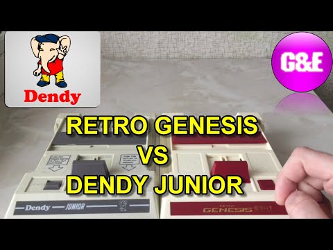 Видео: Игровая консоль Retro Genesis 8 bit VS Dendy Junior /// Сравнение, звук, картинка.