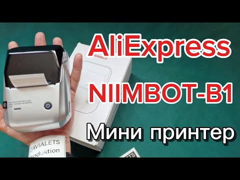 Видео: AliExpress Мини принтер NIIMBOT-B1