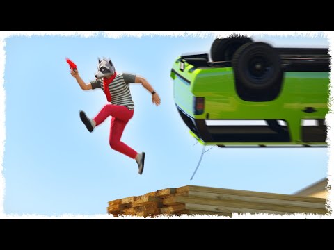 Видео: ТАЧКА УПАЛА ПРЯМ НА ГОЛОВУ!!! ОПАСНЫЕ ЛОВУШКИ В GTA ONLINE!!!