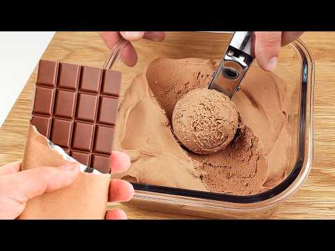 Видео: Всё Что Нужно Это Молоко и Шоколад! Вкусное Шоколадное Мороженое БЕЗ СЛИВОК!