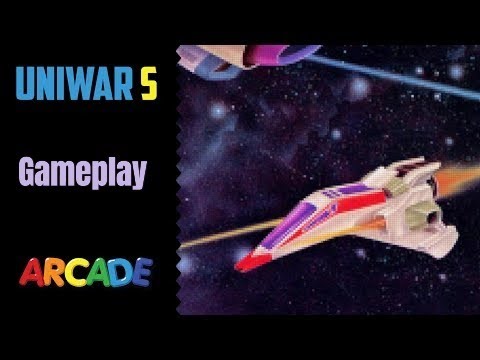 Видео: UniWar S (Геймплей MAME) — Классический аркадный шутер 80-х