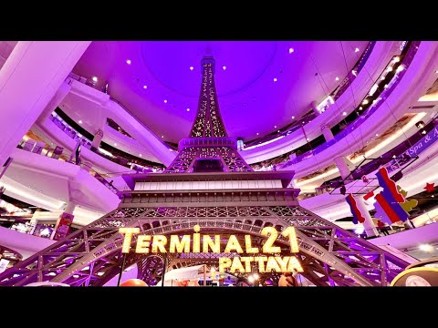 Видео: Обзор торгового центра "TERMINAL 21 PATTAYA" (Терминал 21) Паттайя Таиланд.