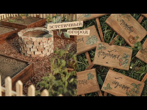 Видео: Создаём эстетичный огород | план нашего сада, таблички для грядок