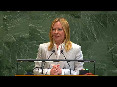 Видео: Выступление премьер-министра Италии Джорджи Мелони на 80-й сессии Генассамблеи ООН