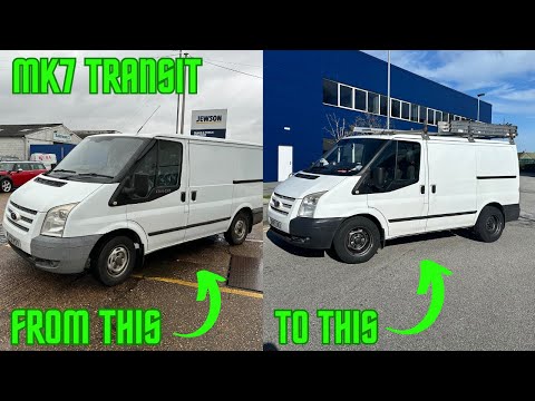 Видео: Модификация моего Ford Transit Mk7 с полосчатыми стальными дисками. Восстановление бампера.