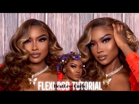Видео: HeatLess Curls | Учебное пособие по Flexi-Rod от UNICE Hair