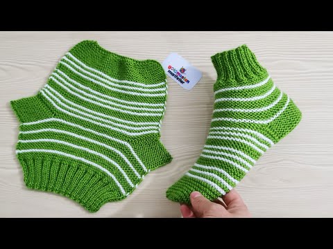 Видео: Легкие вязаные женские носки модели пинетки с двумя шампурами