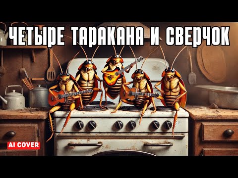 Видео: Четыре таракана и сверчок (Ai cover) - Музыкальный Мини-Клип