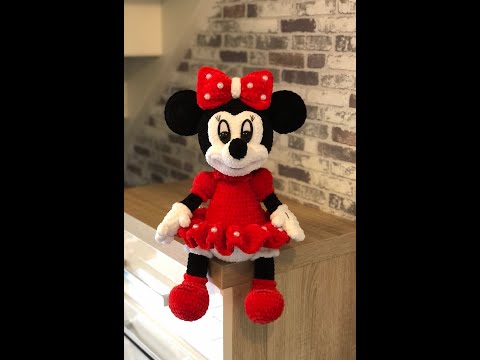 Видео: Мини  Маус  2 часть ( Моя авторская работа)knitted mini mouse, mini ratón tejido, örme mini fare