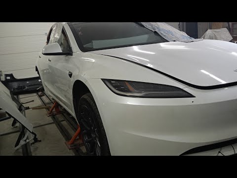 Видео: Нова Tesla 3 Highland. Перепаковка дверей, показую різницю.