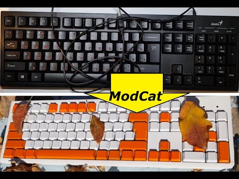 Видео: Моддинг клавиатуры в стиле Asiimov | Как покрасить клавиатуру | ModCat