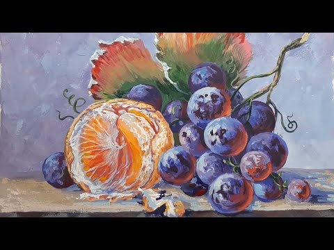Видео: Малюємо натюрморт/ How to paint a gouache still life