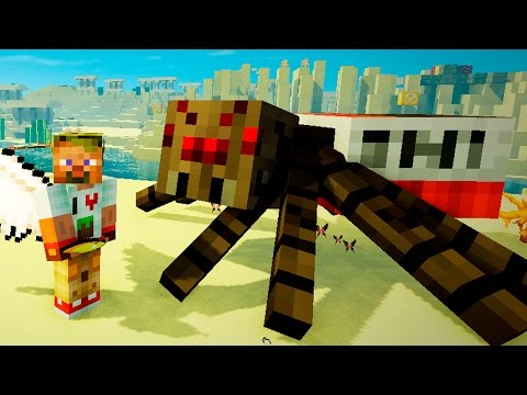 Видео: Опасные битвы в Minecraft 122 - Босс Динамитный Паук Мутант (Сын Крипера)