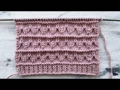 Видео: Красивый и очень простой рельефный узор спицами для вязания кардигана, жилета, свитера.