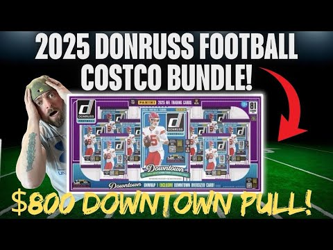 Видео: 🚨БЕЗУМНАЯ 800 ДОЛЛАРОВ В ЦЕНТРЕ ГОРОДА! 2025 DONRUSS 🏈 ОБЗОР НАБОРА COSTCO! 🔥 😱