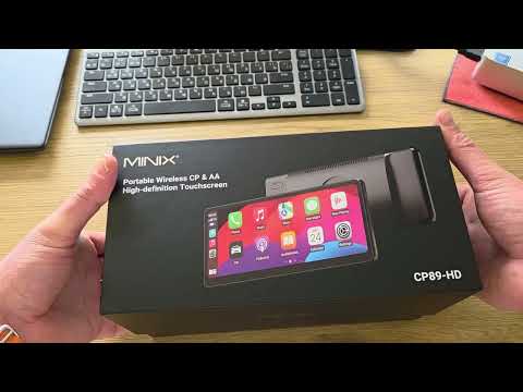 Видео: MINIX CP89-HD лучший портативный экран для Apple CarPlay & Android Auto
