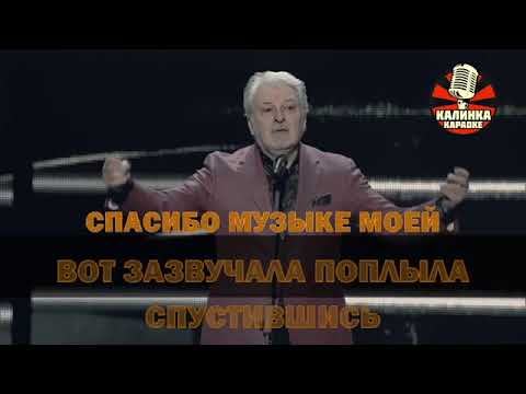 Видео: Калинка караоке " Льется музыка ", Добрынин.