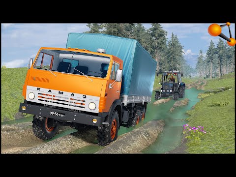 Видео: ЗАСТРЯЛ ДАЖЕ КАМАЗ! Дорога В ЛЕСУ! - BeamNg Drive