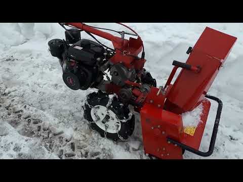 Видео: ШОМ напрямую с двигателя на мотоблоке Фаворит(Агат, Салют). Часть 2! Уборка снега мотоблоком