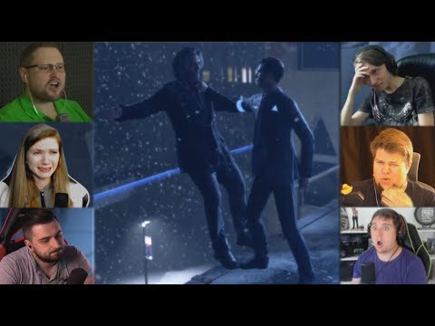 Видео: "Реакции Летсплейщиков" на Смерть Хэнка из Detroit: Become Human
