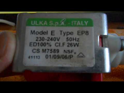 Видео: Разборка - сборка помпы ulka E type ER8
