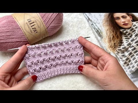 Видео: ОЧЕНЬ ЛЕГКО. Красивый и простой ажурный узор спицами