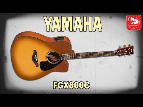 Видео: YAMAHA FGX800C электроакустическая версия популярной YAMAHA FG800