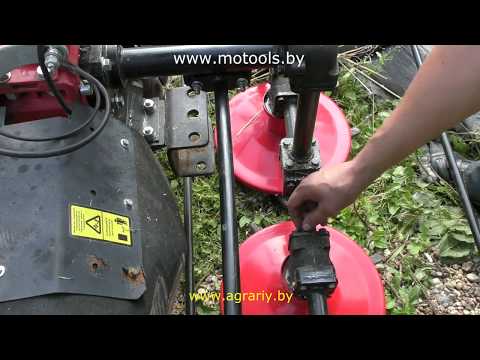 Видео: Мотоблок Shtenli 1900 в тандеме с роторной косилкой  ЧАСТЬ 2
