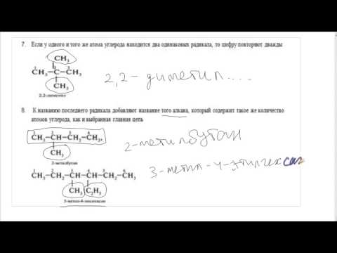 Видео: 6. Номенклатура, названия алканов. Учимся называть алканы
