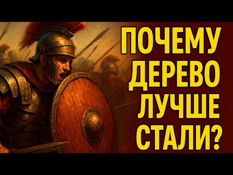 Видео: Почему Римляне ДОВЕРЯЛИ 6 мм ДЕРЕВА больше, чем СТАЛИ? | Тайна непобедимого щита SCUTUM