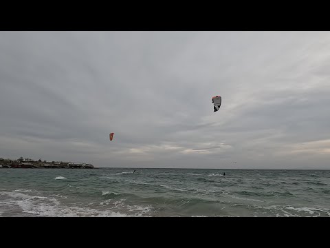 Видео: Кайтсёрфинг, с.Равда, Болгария /Ravda, Bulgaria