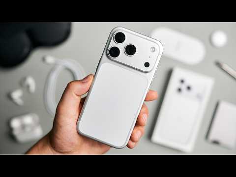 Видео: Распаковка iPhone 17 Pro «Серебристый алюминий» и аксессуары!