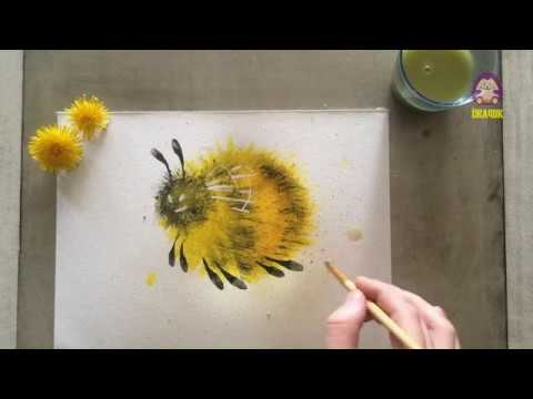 Видео: Малюємо Веселу  бджілку