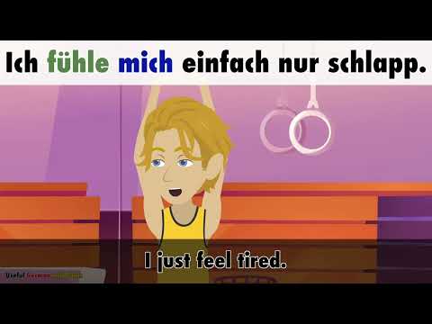 Видео: Изучение немецкого языка | Не в настроении для тренировки | Диалог на немецком языке с субтитрами