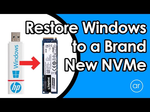 Видео: Обновление до M.2 NVMe SSD и восстановление Windows 10 (без клонирования)