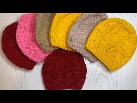 Видео: Шапочка "Торопыжка" Спицами | Для Новорожденных и Недоношенных Малышей | Подробный Мастер-Класс