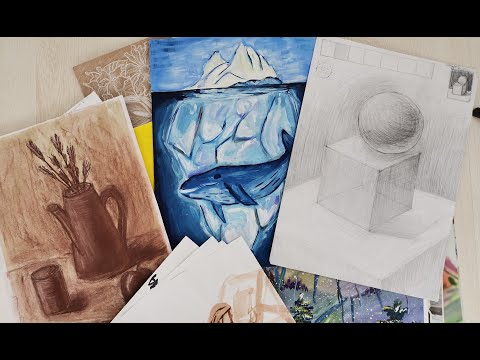 Видео: 🖌РАБОТЫ ИЗ ХУДОЖЕСТВЕННОЙ ШКОЛЫ | 1 и 2 класс🖌