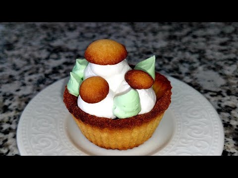 Видео: Пирожные "грибочки". Корзиночки с кремом. Delicious Mushroom Cakes. Lezzetli Mantarlı Kekler.
