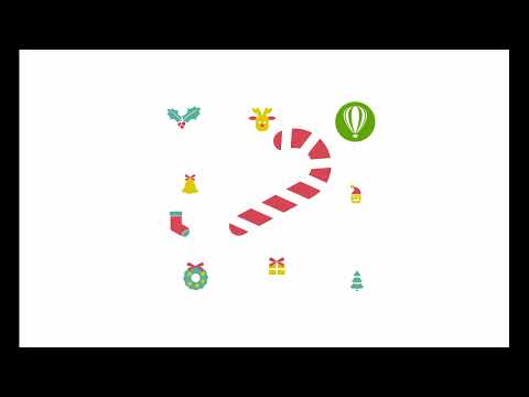 Видео: Новогодние иконки в CorelDRAW. Карамельная трость
