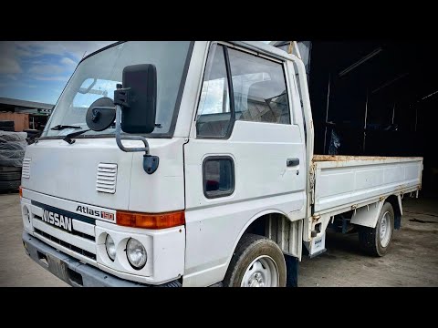 Видео: Тесты двигателя, компрессия, обзор NISSAN ATLAS TD27 1991 AGF22-156213