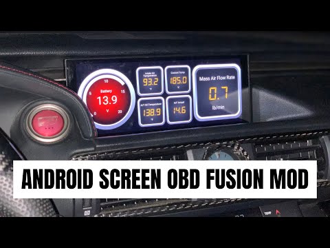 Видео: Подключение приложения OBD Fusion и считывателя OBD2 к экрану Android моего Lexus RCF