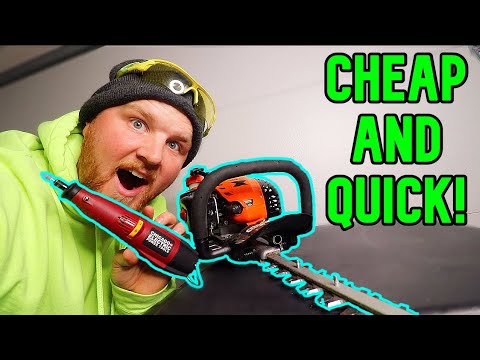 Видео: Быстрый и простой совет по заточке лезвий кустореза