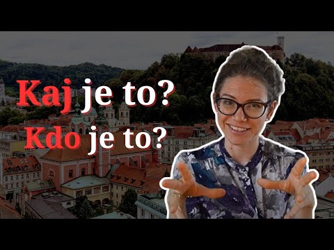 Видео: Словенский для начинающих. Урок 2. Kaj je to? Kdo je to?
