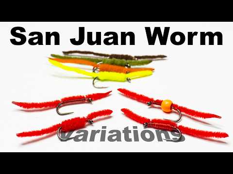 Видео: Самая известная муха в мире! — Червь Сан-Хуан — Учебное пособие по вязанию мушек от McFly Angler