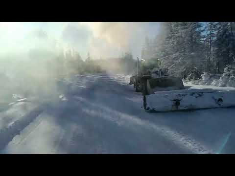 Видео: Вахта 2024 год.Чукотка.Маршрут Билибино-Песчанка. 16 рейс.Дорогу на Певек задуло, работаем по месту.