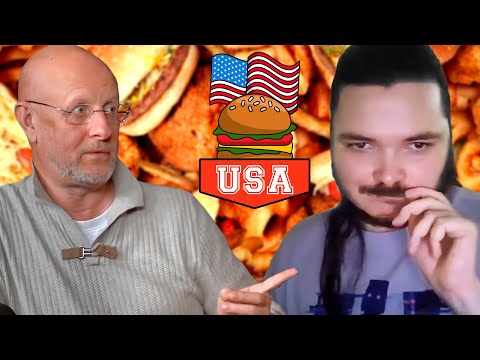 Видео: Маргинал смотрит Гоблина про еду в США