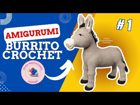 Видео: Урок вязания крючком 1: Ослик амигуруми от Celina Crochet Innovations