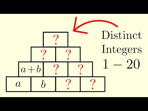 Видео: Головоломка «Числовая пирамида»