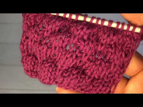 Видео: Легкий и эффектный узор Буфы спицами 🧶 Объемный узор спицами